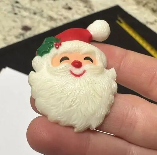 Hallmark 80’s Cards 1984 Santa Claus Christmas Holiday Brooch Pin