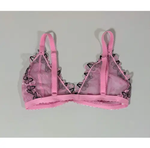 Victoria's Secret Victoria’s Secret Pink Mesh Butterfly Butterflies Bra Bralette Lingerie Size S 🎀✨