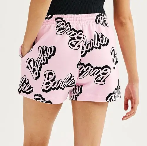 Juniors Barbie Fleece Shorts M Pink Size undefined