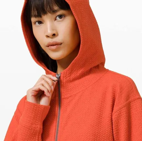 Lululemon  All Yours Zip Hoodie Sz 6 orange