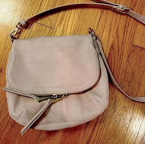 Vegan blush saddle bag