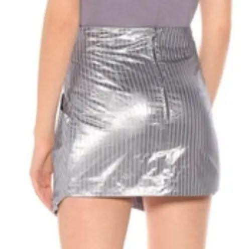 Isabel Marant Mucius Striped Metallic Miniskirt size 8
