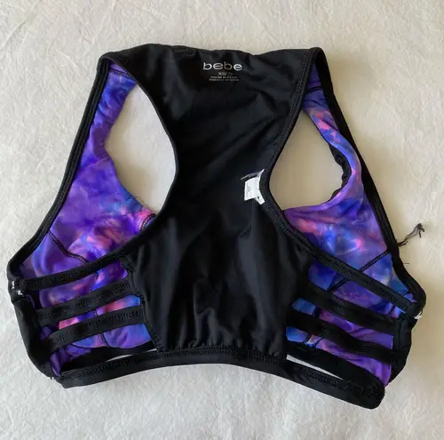 Bebe Galaxy Tie-Dye Sports Bra