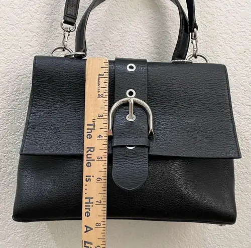 Henri Bendel Black Riverside Top Handle Satchel Bag Crossbody Purse Bag