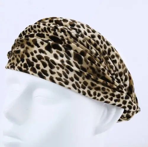 BOHO VELVET LEOPARD HEADBAND