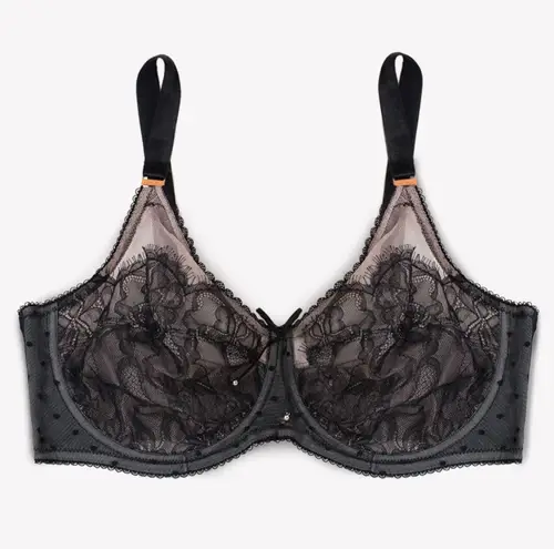 Smart & Sexy Retro Lace & Mesh Unlined Underwire Bra