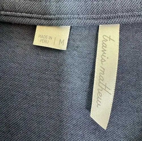 Travis Mathew Featherweight Polo Five Iron Golf Logo Blue Size M