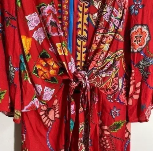 Desigual red floral glen dress Size 4