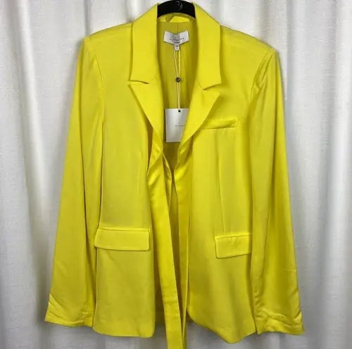 L'Academie Revolve L’academie Yellow Tie Waist The Maggy Blazer Sz.S NWT