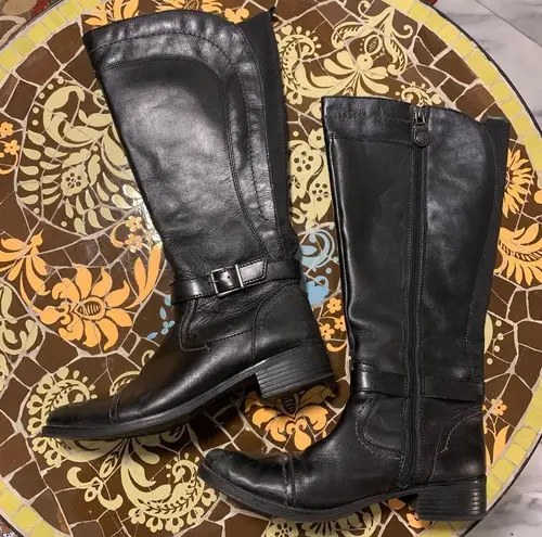 LEATHER EQUESTRIAN BOOTS with Zip Sz: 8.5/ 39 EU Size undefined