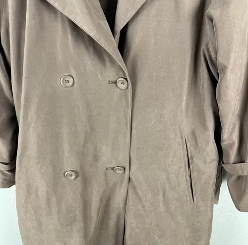 London Fog  Limited Edition Tan Double Breasted Belted Waist Lined Trench Coat