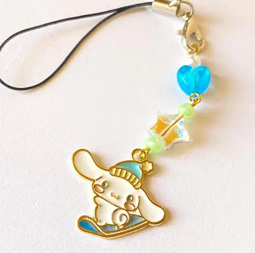 Handmade winter sports snowboard Kawaii fairy phone charm/strap,keychain,bag accessory/car decor⭐️