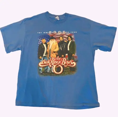 Gildan Y2K Oak Ridge Boys Country Music Concert TShirt Western XL Blue