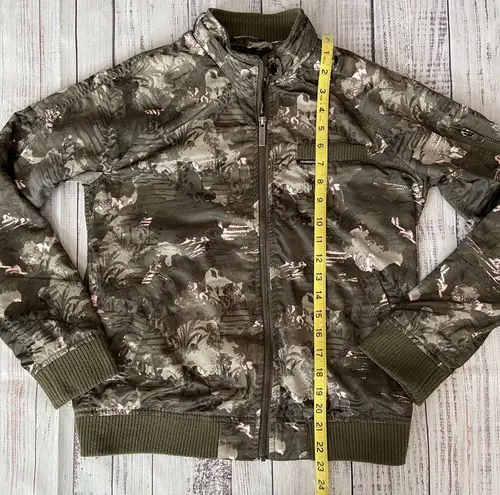 Members Only Iconic Boyfriend Satin Camo Jacket. Size Juniors 16.