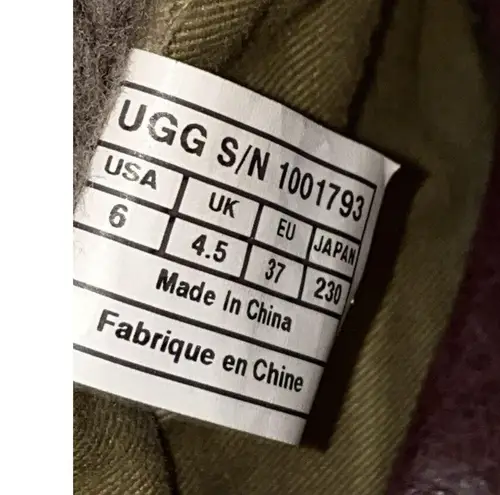 UGG Leather Women’s Brown Mid Calf Pull On Lynnea II 1001793 Clog Boots Size 6