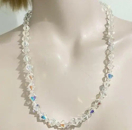 Vintage Clear Aurora Borealis AB Crystal Diamond