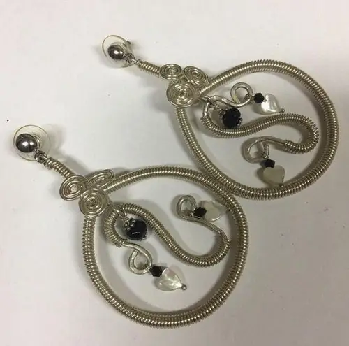 Costume Earrings Pierced Large Silver Tone Dangle