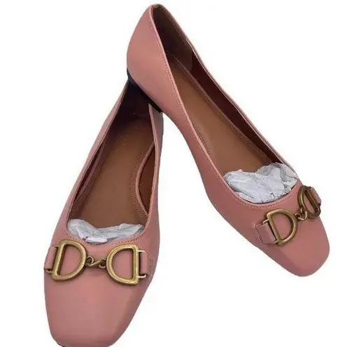 ASOS Design slim square toe pink ballet flat shoes women’s Size 6