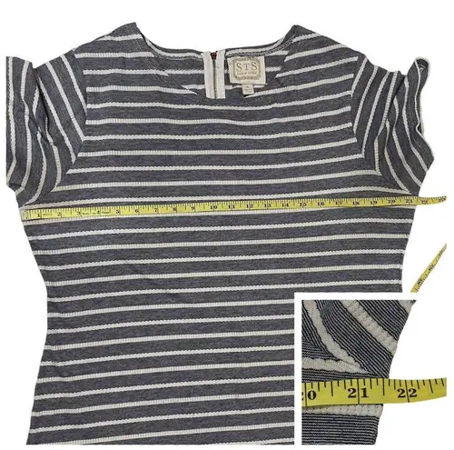 Sail To Sable STS Short Sleeve Stripe Dress - Blue - XL