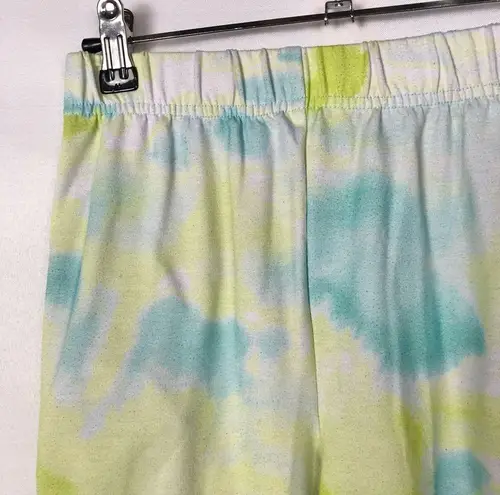 Ideology Green & Blue Tie Dye Tapered Jogger Sweatpants M