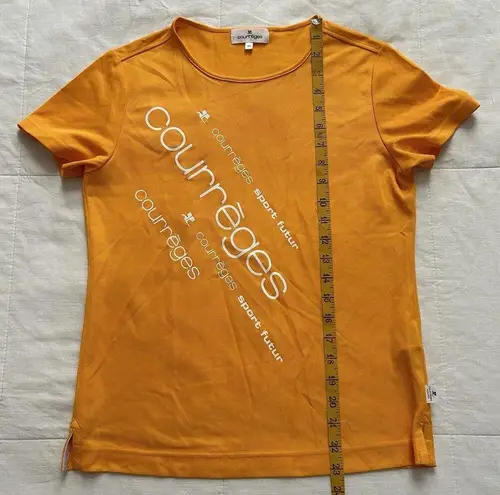 Orange Courreges Tee Shirt Size 40 Size M