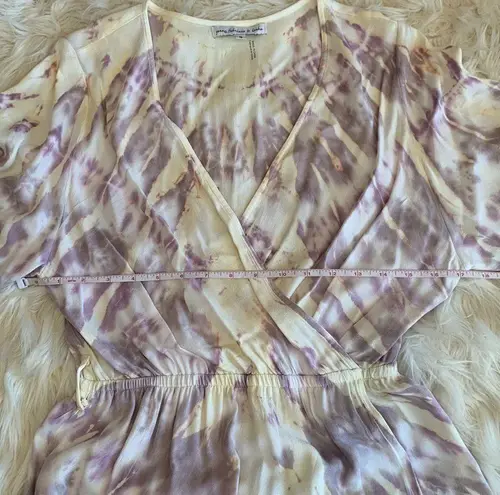 Young Fabulous and Broke  Purple Yellow White Mauve Harvest Tie Dye Jillian Wrap