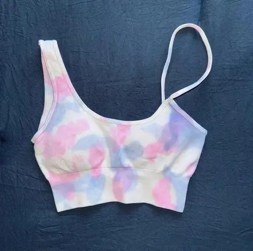 Bo+Tee Evolve Seamless
Asymmetric Crop Top Tie Dye XS