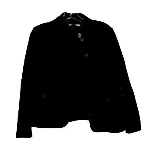 Isaac Mizrahi  size small black jacket that features a textured pattern