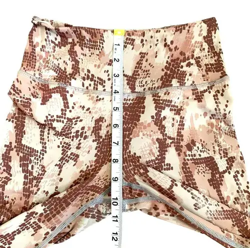 Vimmia Snakeskin Printed Leggings in Brown Tan Size XS