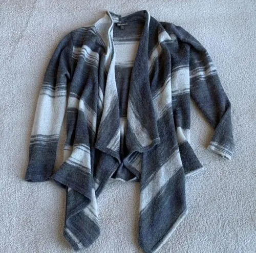 Tommy Bahama Tilson Sweater‎ Open Knit Cardigan Wool Mohair Gray Women’s Large