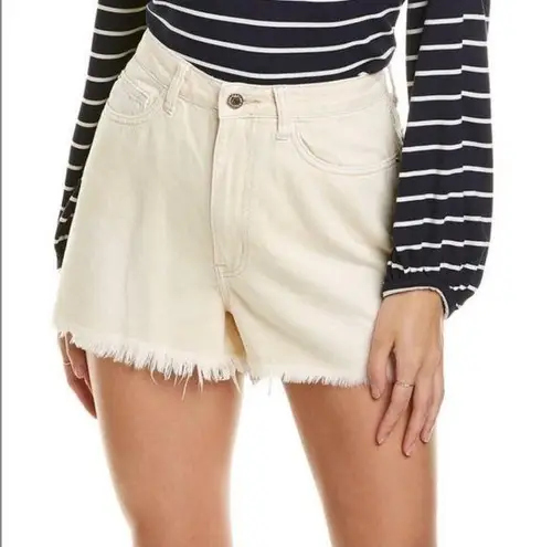 We Wore What NWT Cream Denim Boyfriend Shorts