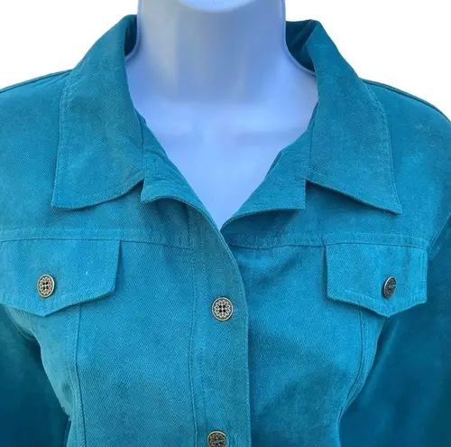 Alfred Dunner Vintage 1990’s embroidered shirt jacket