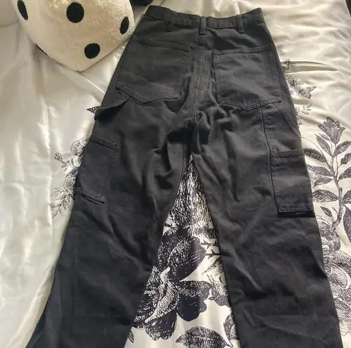 John Galt Brandy Melville / Black Cargo Jeans - 100% Cotton