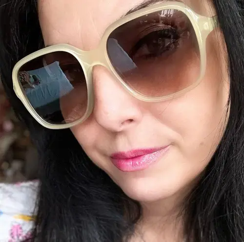 CELINE Authentic 57 2 dots Aviator Acetate gradient Sunglasses