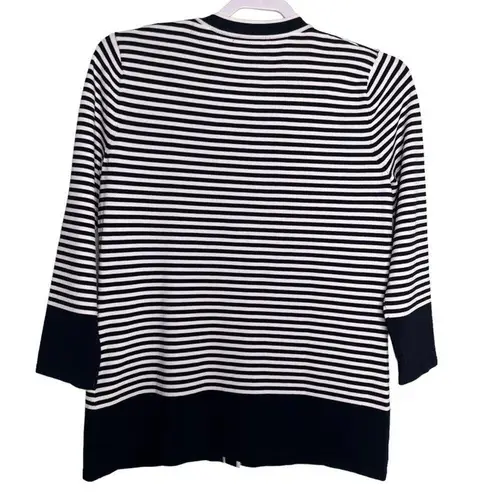 Karl Lagerfeld Knit Cardigan Navy White Size S