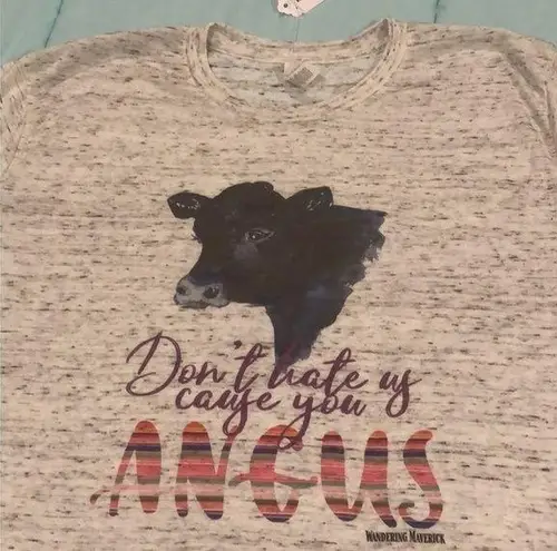 Don’t Hate Is Cause You Angus tee Size XL - Image 1