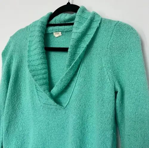 J.Crew  Factory Turquoise Vneck Pullover Sweater