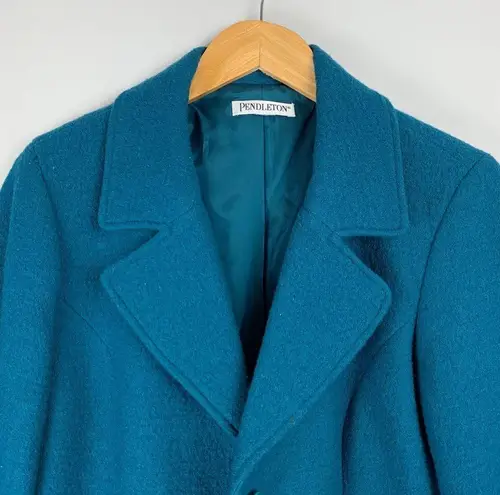 Pendleton Teal Blue Merino Wool Blazer Jacket
