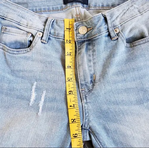 Just USA Light Blue Distressed Flared Leg High Rise Jeans Size 3 Junior.