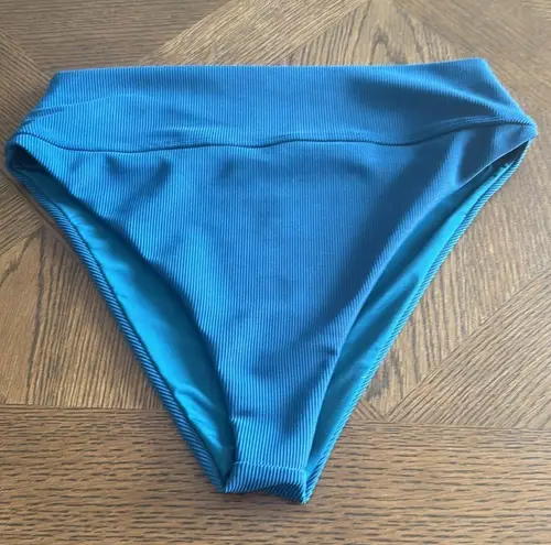 Beach Riot highway high waist Bikini Bottom, Size Medium, Empathy Blue, $88