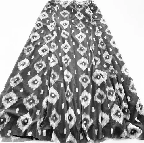 Sweet Pea Ikat Print Long Skirt