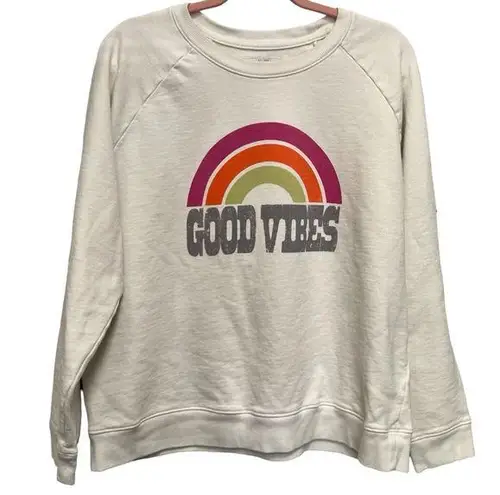 Lucky Brand  Good Vibes Crew Neck Sweatshirt, Size XL