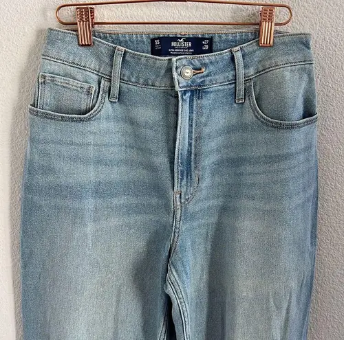 Hollister  Ultra High Rise Dad Jean Distressed Denim Jeans W27 L29 5S