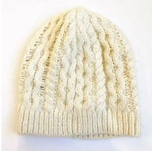 Club Monaco alpaca wool blend cable knit hat