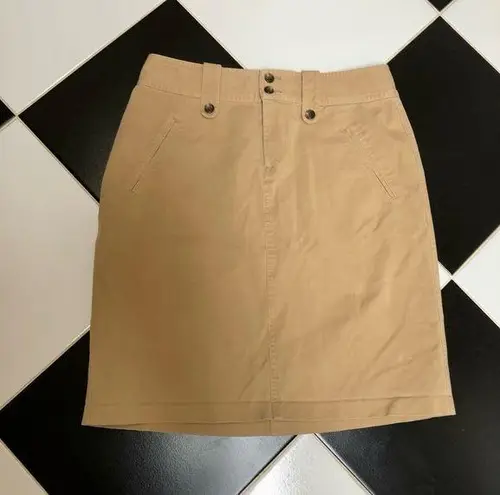 Ralph Lauren Vintage 90s Y2K Lauren  Masaai Cargo Utility Skirt Safari Khaki sz 6