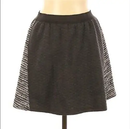 Sanctuary  Clothing Gray Black White Tweed Knit A Line Circle Mini Skirt Medium