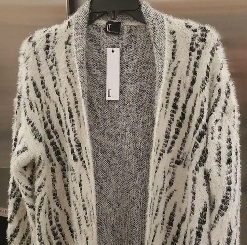 Love Token ππ Betty Open Front Cardigan ~ Ivory & Black NWT