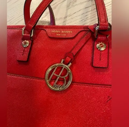 Henri Bendel ‎ Bright Red Hobo Crossbody Bag