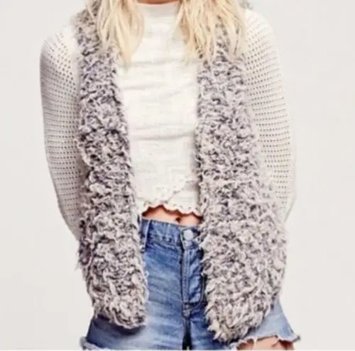 Free People  Small Shaggy Shag Fur Away Vest