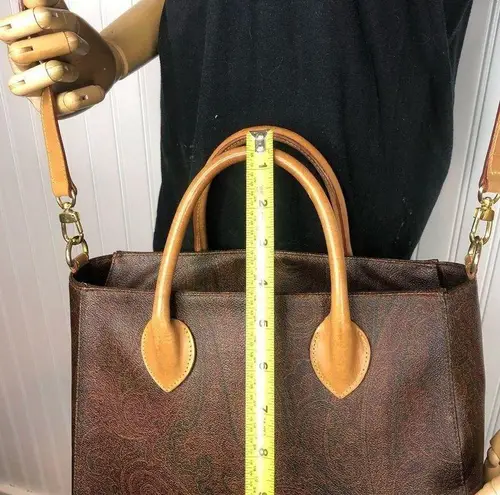 ETRO Milano Red Paisley Top Zipper Crossbody Shoulder Bag Stunning Condition